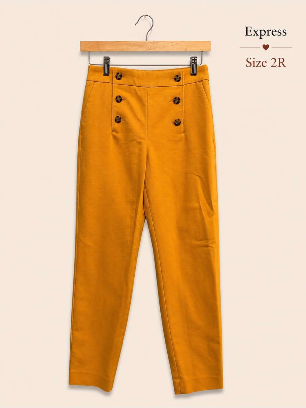 Express High-Waisted Sailor Pants - Size 2R